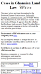 Mobile Screenshot of ghanalandlaw.com